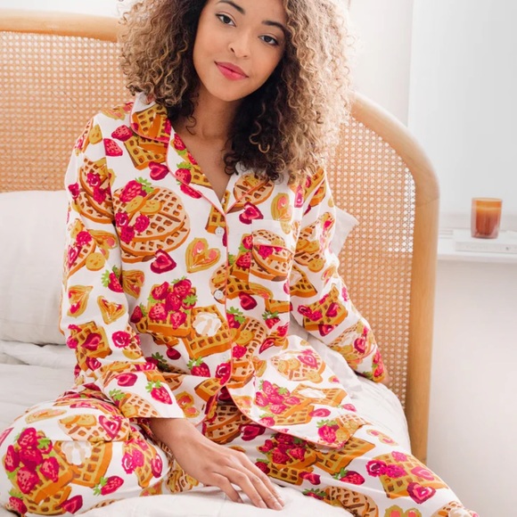 Printfresh Other - Printfresh Petite Waffles in Bed Long Sleeve Set